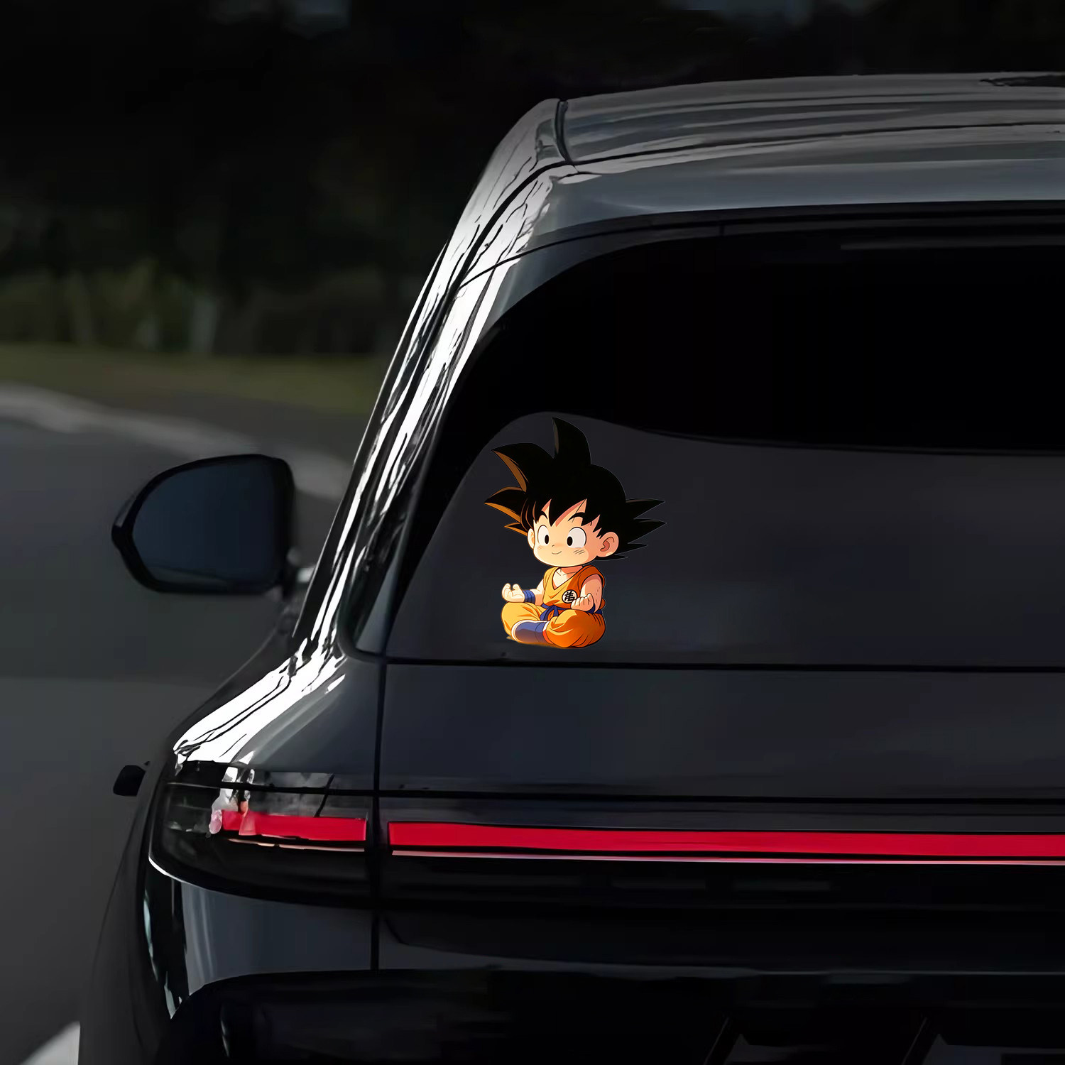 七龙珠小悟空打坐卡通动漫汽车装饰贴三角窗贴纸防水创意车身贴,淘宝优惠券,粉丝福利购,淘宝优惠卷