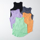 Fitness vest female summer running training outside, fast dry, breathable loose sports cover, thin sleeveless yoga top