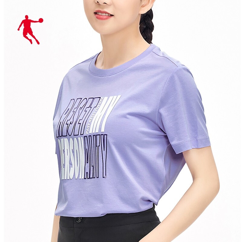 Jordan knitted short sleeved T-shirt for women's 2020 summer breathable trend sportswear round neck top ghs32201528