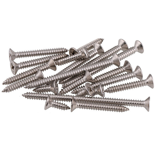M2M3M4M5M6M8*5-150mm 304 stainless steel cross countersunk head self-tapping screw flat head lengthened wood screw