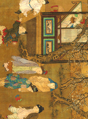 人物国画宋长春百子图仿古装饰画