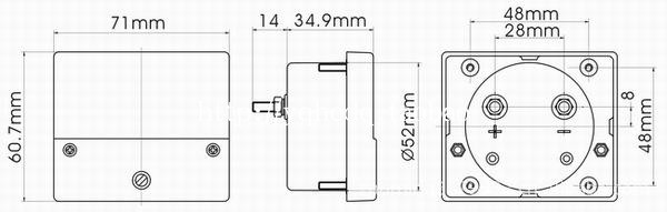 1800RPM指针变频器直流转速表DH/CZ/JY/BP-670调速器转分表DC180V - 图2