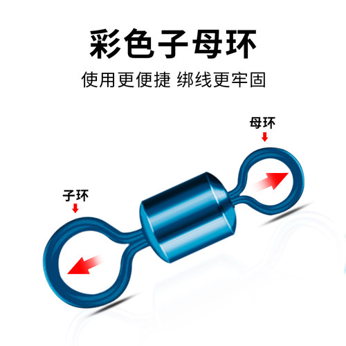 吉美高速钓鱼竞技8字环大物强拉力八字环快速连接器子母环小配件 - 图1