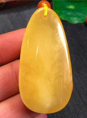 原矿蜜蜡水滴吊坠/俄料蜜蜡/蜜蜡随形吊坠无烤色天然蜜蜡水滴项链