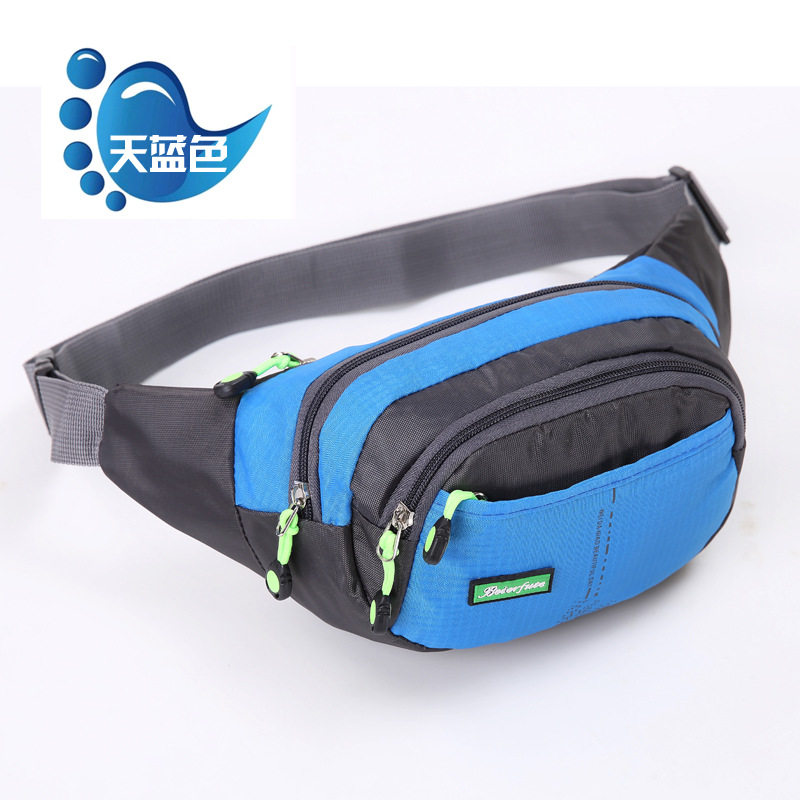 Waist bag men's outdoor sports running waist bag casual waist bag mobile phone change business cashier waist bag diagonal chest bag