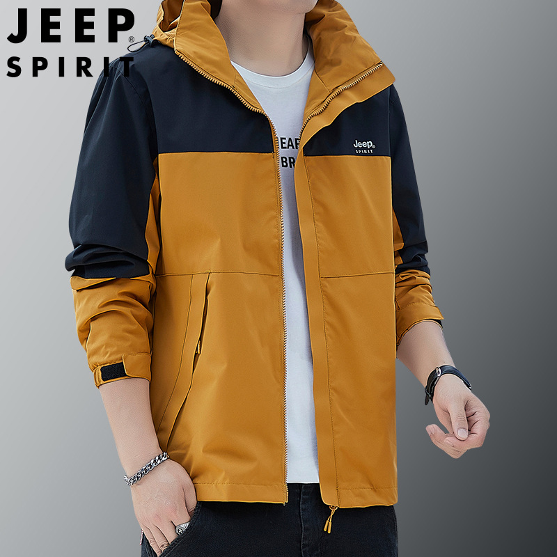 JEEP SPIRIT秋冬款男士潮流休闲时尚夹克户外外套JC7287-图3