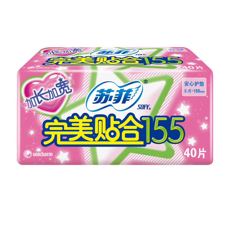 sofy /苏菲卫生完美贴合155片护垫 睦迎居家日用护垫