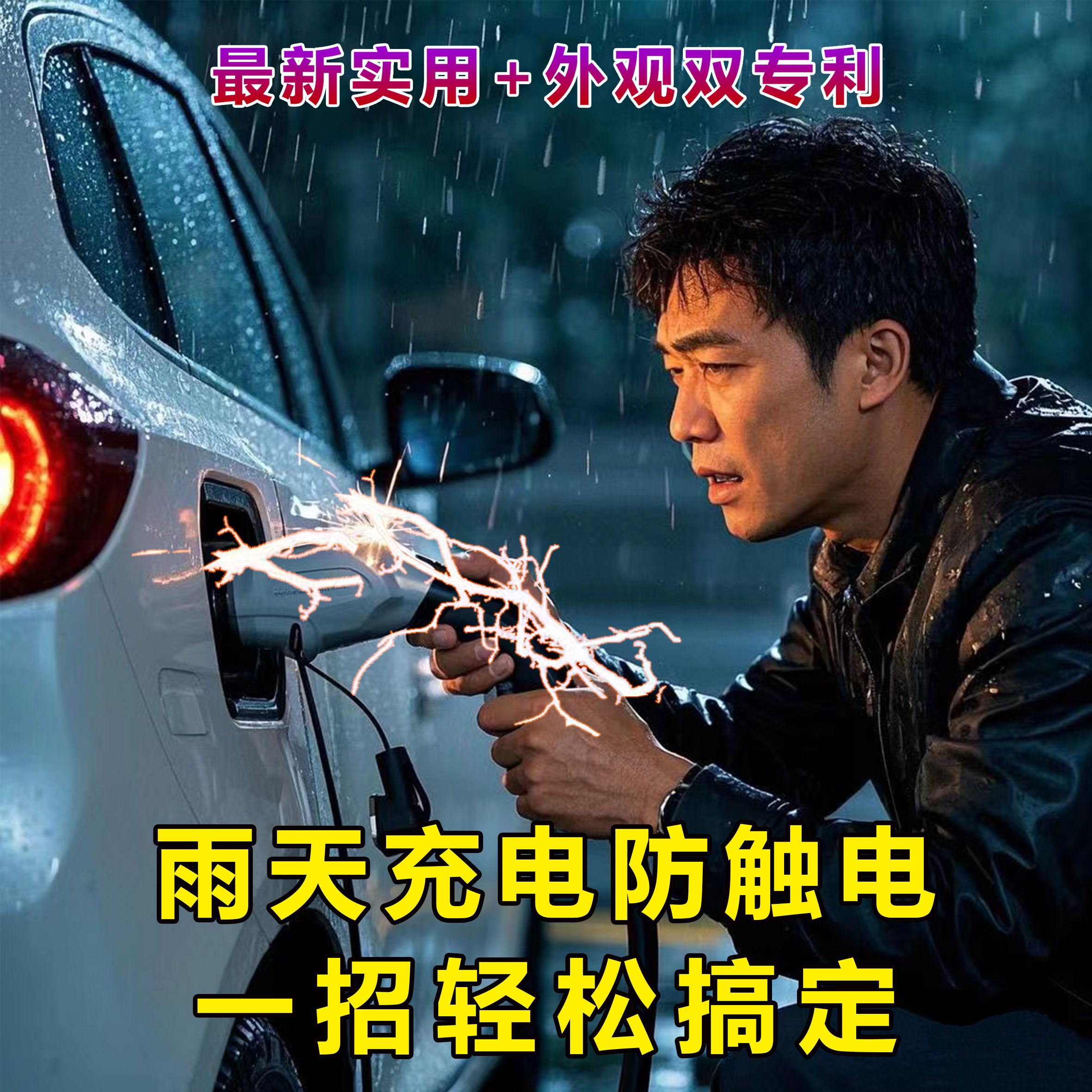 充电枪防雨罩新能源汽车充电防护罩便携式挡雨水防漏电防水罩通用