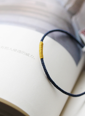 猫妈家纤细低调藏蓝九乘金刚