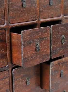 珍藏梨花木多抽屉药柜仿古中式药柜家用诊所中医药配药柜药房药柜