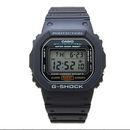 Casio卡西欧G-SHOCK防水手表男女 DW-5600E DW-5600E-1V 经典方块 - 图3