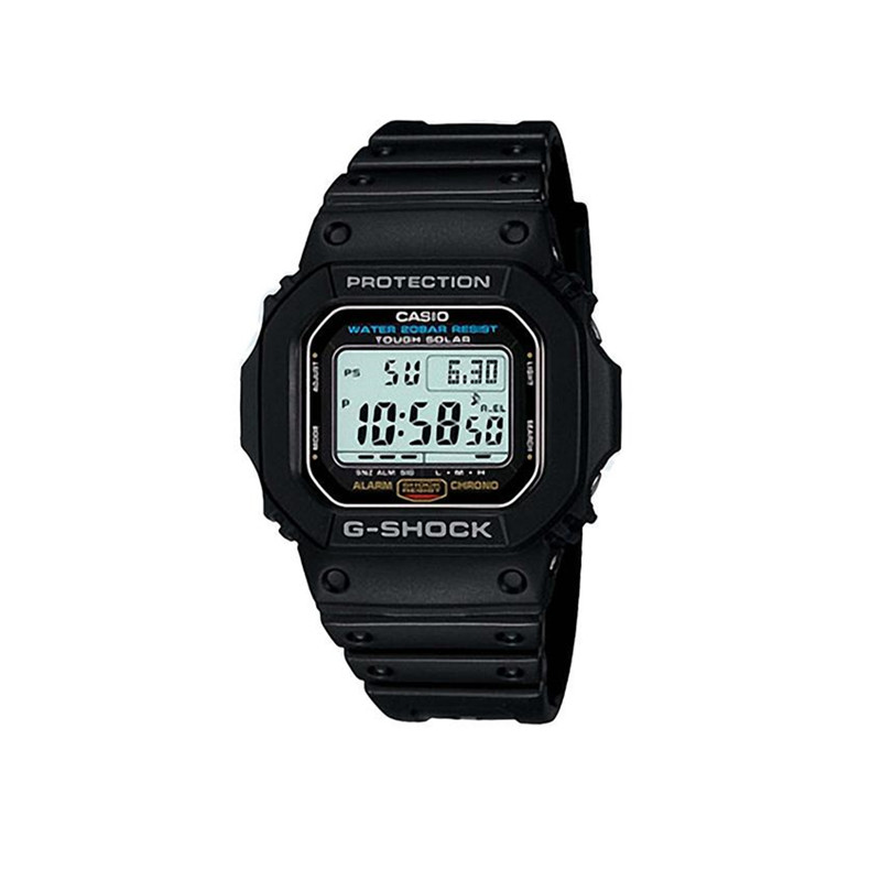 Casio卡西欧G-SHOCK G-5600E-1D光能防水手表 G-5600UE太阳能方块