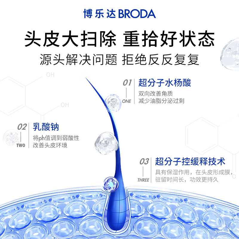 博乐达去屑控油无硅油顺发养头皮 broda博乐达发膜/护发产品