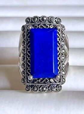 天然水晶原创设计拉丝工艺复古风