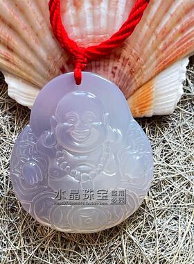 东海水晶男女天然白玉髓玛瑙佛