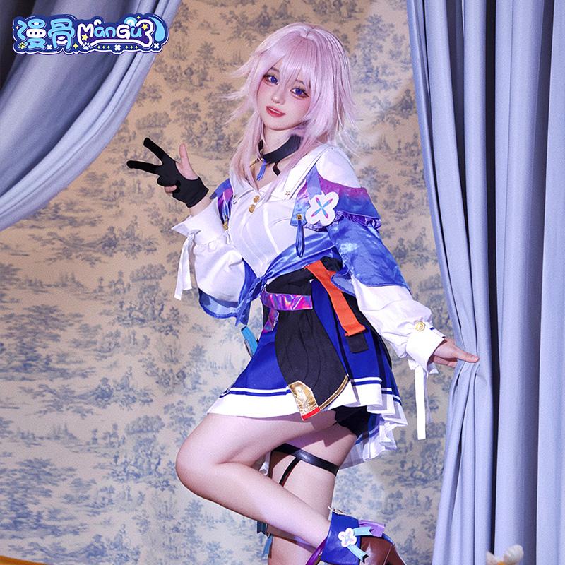 漫骨崩坏星穹铁道三月七cos动漫游戏cosplay全套服装二次元cos服-图2