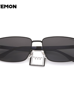 浪特梦26年新款周翊然款偏光太阳镜男潮酷方形墨镜防紫外线J31071