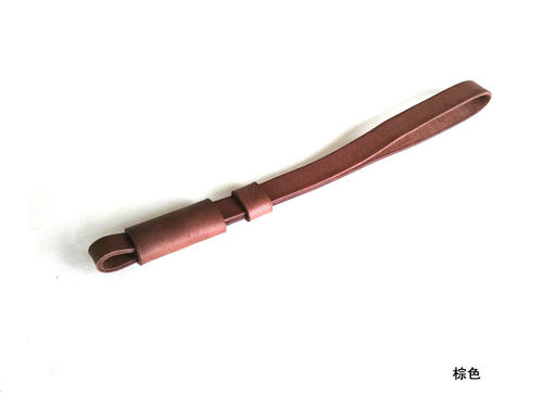 包邮手作头层牛皮单反照相机腕带真皮手腕带纯皮挂绳多色免压字母 - 图3