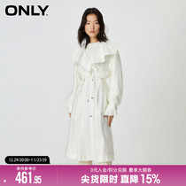 ONLY2023 Winter New Academy Wind Dolls Collar Loose With Long Windcoat Jacket woman) 123336027