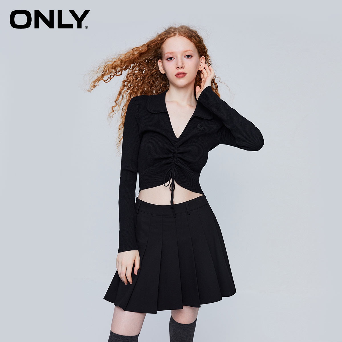 多色可选【ONLY】秋季新款短款针织衫