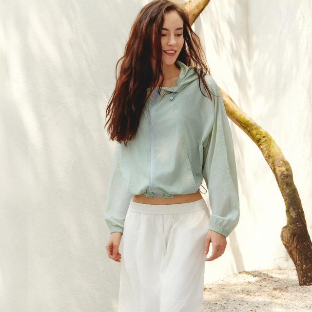 ມີແຕ່ເສື້ອກັນແດດ hooded breathable ແຫ້ງໄວ
