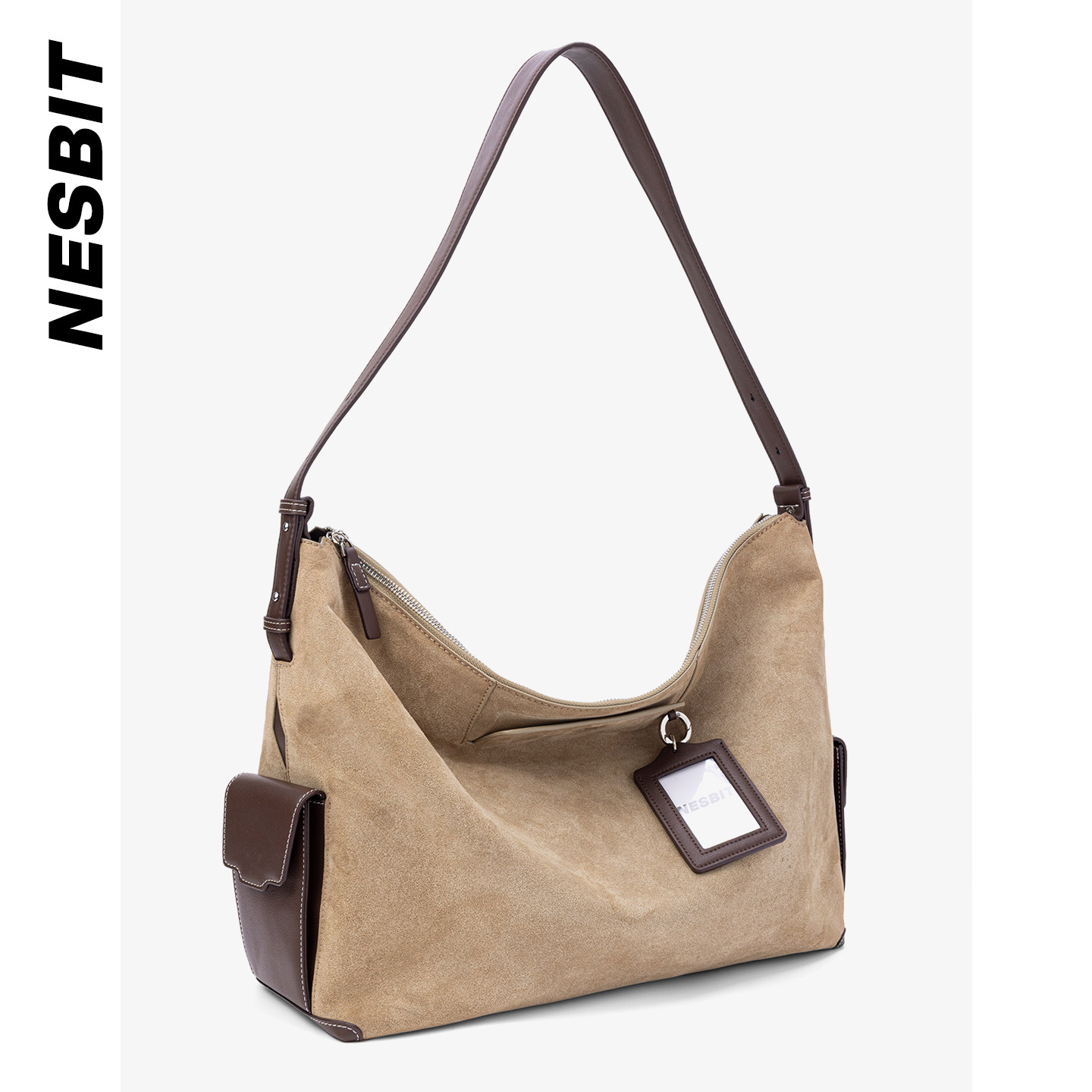 NESBIT【文艺青年】真皮男包hobo复古托特包大容量通勤单肩斜挎包,淘宝优惠券,粉丝福利购,淘宝优惠卷