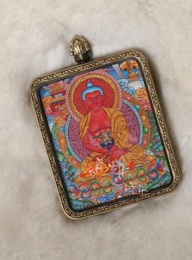 热贡随身纯手绘微唐虚空文殊阿弥