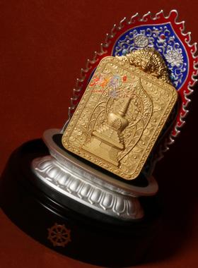 热贡随身手绘微唐吊坠