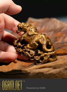 OGRM貔貅装饰青铜书房手把件送礼