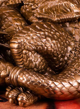 奥格瑞玛雏龙桌面摆件青铜雕像礼