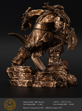 奥格瑞玛青铜雕像西方室内摆件
