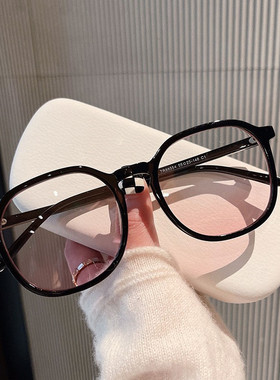 眼镜腮红全框纯欲女墨镜配度数