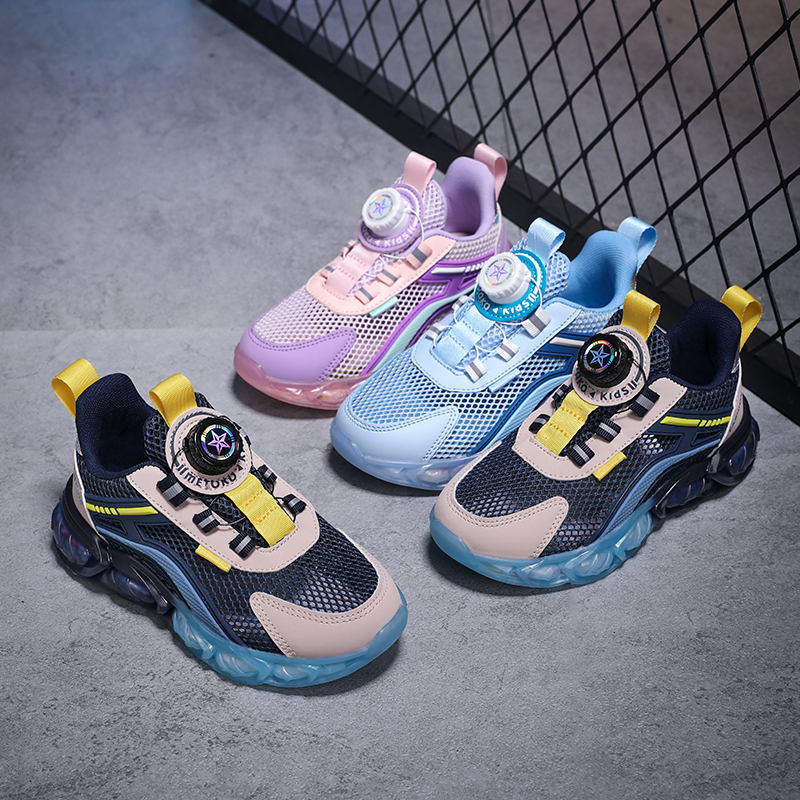 CEO ABC男童鞋2025夏季新单网透气儿童运动鞋旋转扣儿童镂空网鞋 - 图2