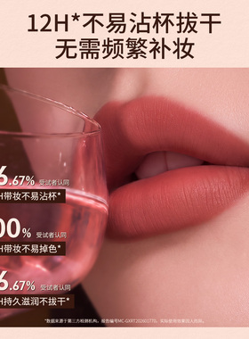 菲鹿儿不喊卡口红丝绒云感雾面哑光低饱和持久不易沾杯显白新款