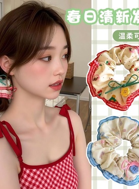 蝴蝶结裙边花朵大肠发圈发饰头饰