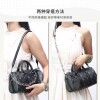 Suitable for Lv Keepall25 Black Warrior armpit shoulder strap transformation bag with handle protective cover decorative chain accessories