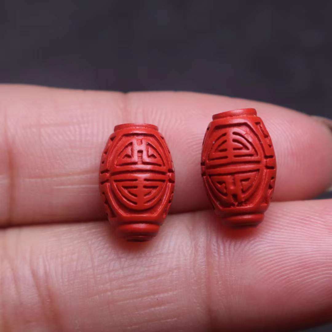 保真朱砂红砂寿字顶腰珠隔珠桶珠金刚星月菩提手长串diy文玩配饰,淘宝优惠券,粉丝福利购,淘宝优惠卷