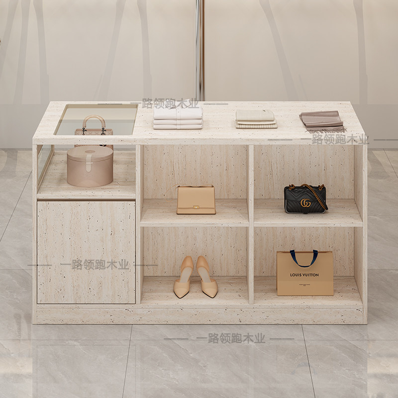 服装店玻璃中岛流水台收银台女装饰品摆件展示桌店铺陈列台储物柜,淘宝优惠券,粉丝福利购,淘宝优惠卷