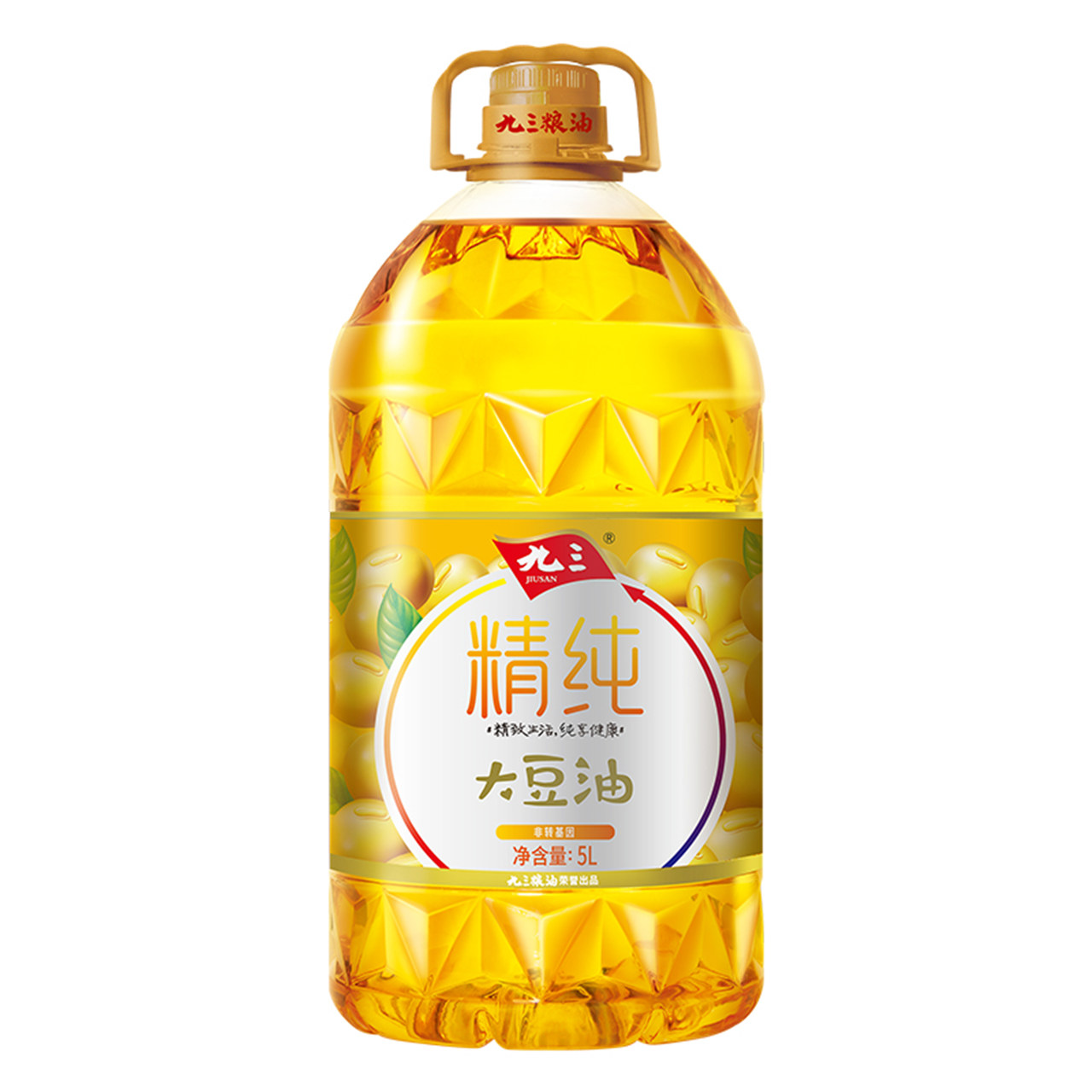 【多人团】九三非转基因精纯一级大豆油5L - 图0