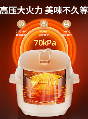 摩动电压力锅双胆家用大容量多功能全自动智能5L高压饭煲电高压锅