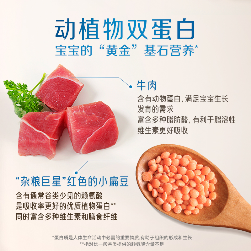 gerber嘉宝旗舰店嘉宝官网米粉宝宝辅食牛肉鳕鱼米粥婴儿米粥2盒组合2