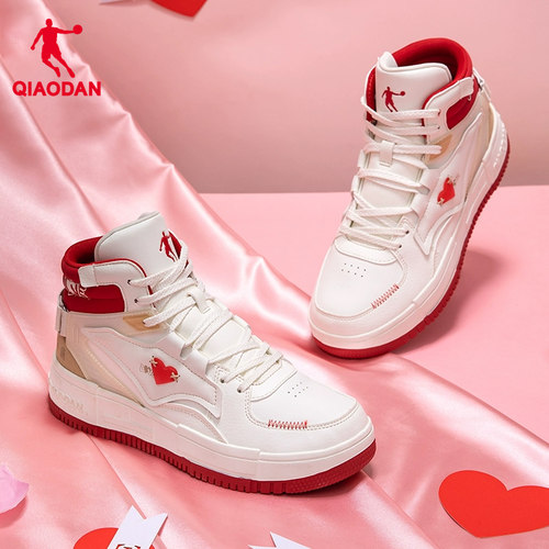 乔丹板鞋女鞋2025冬季新款鞋子情侣鞋休闲运动鞋小白鞋男增高厚底 - 图0