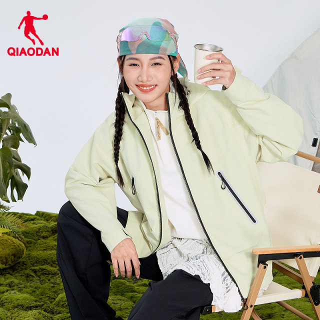 Jordan China Science Detective-co-branded trench coat ສໍາລັບແມ່ຍິງ