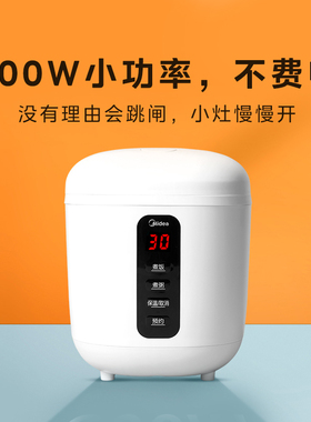 美的电饭煲电煮饭锅2L2-3人小型