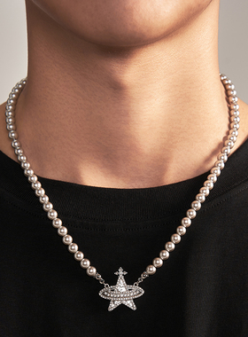 VSCH星太后人造珍珠项链