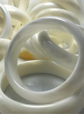 白贝壳手镯手工抛光玉石工艺品女士手镯手环