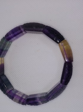 天然萤石回纹手镯女时尚雕刻