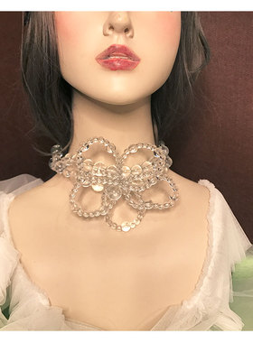 个性奢华水晶新娘婚礼旅拍项链