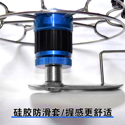 手拨轮八卦轮全金属谷麦轮带摇把锚鱼轮超轻前打逗钓带泄力筏钓轮 - 图1
