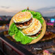 Xi'an gourmet meat sandwich steamed buns and noodles three-dimensional refrigerator magnet